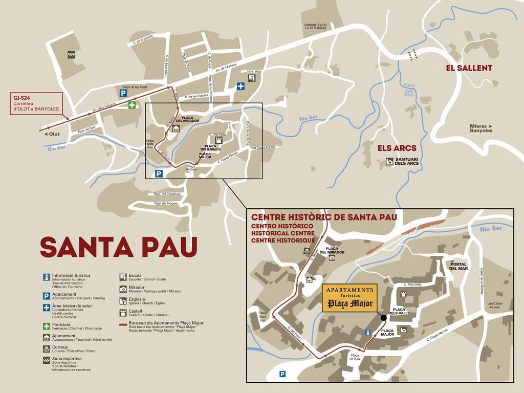 Allotjaments Placa Major-Grevol Santa Pau Εξωτερικό φωτογραφία
